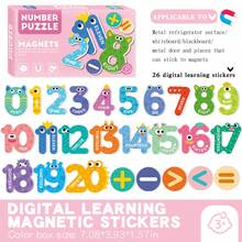 Magnetic Puzzle Refrigerator Magnets For Children Early Education Cognitive Blackboard Magnetic Stickers Numbers Letters Educational Fun Toys - Multicolor - View 13