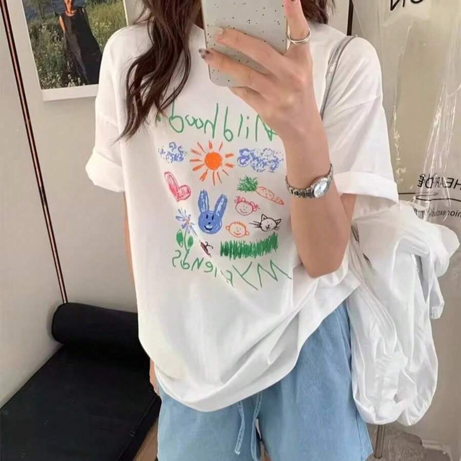 Women T-Shirts - White - View 1