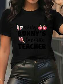 Women T-Shirts - Black - View 6
