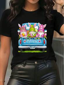 Women T-Shirts - Black - View 1