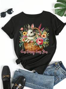 Women T-Shirts - Black - View 5