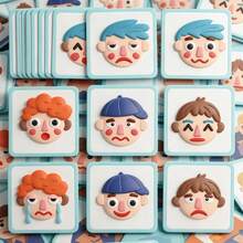 New Learning Toy, Social Emotional Learning Activity, Emotion Cards, Children DIY, Make Expressions, Describe Feelings, Educational Toy - Multicolor - View 9