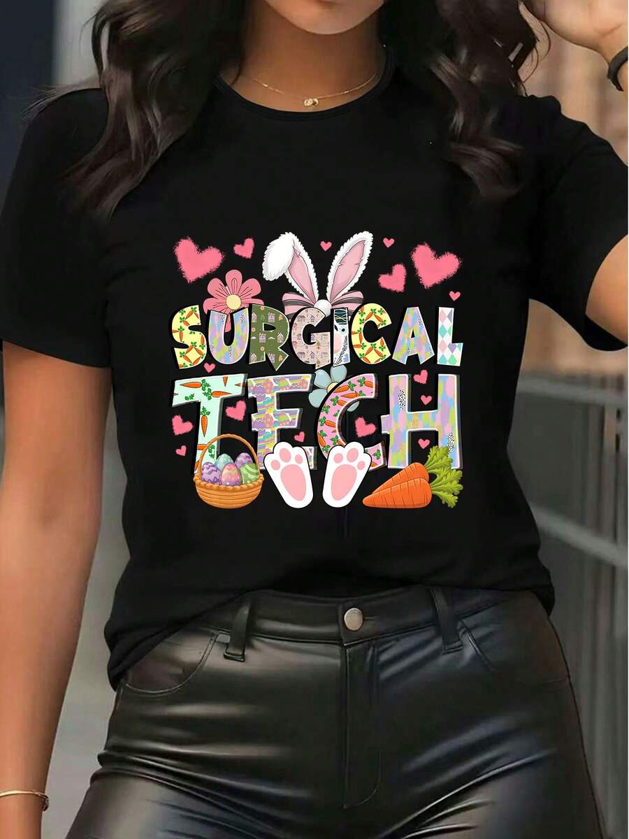 Women T-Shirts - Black - View 1