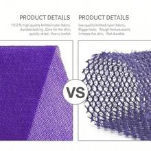 1pc African Exfoliating Bath Net, Nylon Material, Suitable For Daily Skin Smoothing And Exfoliation - Multicolor - View 2