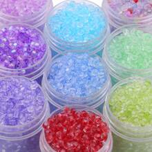 250顆 4mm 彩色尖頭玻璃水晶刻面米珠 DIY 珠寶製作 手鍊、項鍊、耳環 手工串珠配件材料 - diy彩色尖玻璃珠 - 查看 4