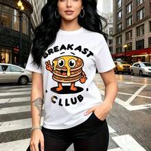 Camiseta de mujer con estampado floral vibrante y motivos de calaveras coloridas - diseño fresco y cómodo con cuello redondo, perfecto para el clima cálido - ideal para celebraciones del Día de la Madre, cumpleaños y salidas casuales, regalo encantad - Blanco - Ver 8