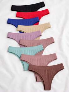 Kit Of Up To 10 Women's Panties, High-Relief Polyamide, Comfortable, Premium Polyamide, Perfect Fit. - 彩色的 - 查看 7