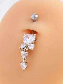 1pc Summer Sexy Beach Holiday Belly Piercing Body Jewelry Accessory - Silver - View 2