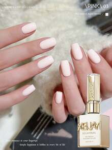 XEIJAYI Eis-transparenter Nude Nagellack Gel 2025 neu beliebt Eis-Haut Nude aufhellend Nagelsalon professionelles Gel - Pink - Übersicht 2