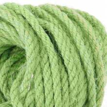 Cuerda de Sisal de 10M, marco de escalada para gatos, cuerda de cáñamo duradera, suministros para mascotas, rascadores de muebles, herramienta de juguete Diy para gatos, accesorios para gatos - Verde - Ver 5