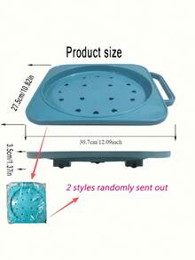 1pc Kitchen Liquefied Gas Cylinder Mobile Base, Universal Gas Cylinder Rack, Mobile Stand, Kitchen Storage Rack With Wheels, Thickened Roller Fixed Base, Multi-Functional Flower Pot And Plant Stand - Multicolor - View 5