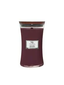 WoodWick [Bundle] Hourglass Black Cherry Large Candle 609 g + Vanilla Bean Large Candle 610 g - Reloj de arena - Ver 3