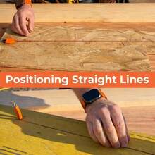 1pc Chalk Line Anchor Hook Single-Hand Portable Layout Tool, Used For Solo Construction, Spring-Loaded Instant Fixing End Hook, Nail-Free Chalk Line Clip Suitable For Framing, Woodworking And Flooring - A - View 6