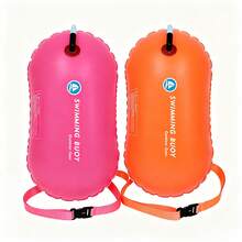 1pc Outdoor Safety Swimming Buoy Assist Flotation Device, Single Air Bladder Swim Tow Float, Thick PVC Material With Waist Strap, High Buoyancy Design, Portable, Swimming Rest Floating Bag, Inflatable Buoy Lifesaving Gear, Essential For Holiday, Pool, Beach - Multicolor - View 12