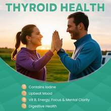 Thyroid Support Formula, Enhances Mood, & Digestive Function, Balances Substances, Contains Lodine, L-Tyrosine, Ashwagandha Root, Bladderwrack Thallus, 100 Softgels, Lasts For 50 Days - Three Bottles-Best Choice - 查看 4