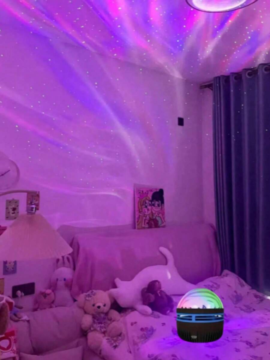Luz de proyección de estrellas LED, patrones multicolor, con control remoto, proyectando estrellas, luna y cielo estrellado romántico, lámpara de proyección de cubo de cristal LED, se puede usar como lámpara de mesita de noche o luz para dormir, proyector de estrellas de galaxia, proyector de luz nocturna para dormitorio
