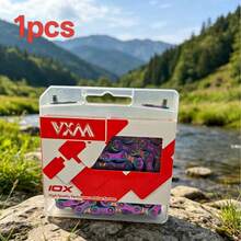 VXM 山地車鏈條 全電鍍幻彩 8/9 10 11 速公路車 2427 33 速自行車鏈條 - 彩色 - 查看 14