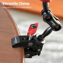 Ambitful Flexible Arm Super Clamp Mount, Adjustable Magic Arm Desktop Holder, Suitable For Phone, Camera, LED Light, Action Camera, Vlog Shooting - View 8