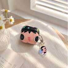 Japanese Minimalist Floral Design Pro 3/Pro 2 Cute Protective Case, Suitable For Apple 4/ 3 New Version 1/2, Elegant Earphone Case For Women - Champagne - View 5
