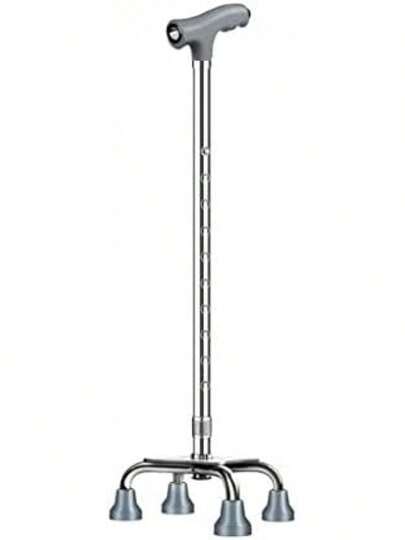 Bastones para Ancianos, Muletas para Fracturas, Bastón Multifuncional Ligero, Muletas Telescópicas Antideslizantes, Ayuda para Caminar, Bastón Médico de Cuatro Patas, Muletas Abdominales
