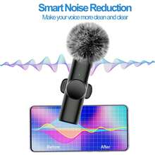 Wireless Lavalier Microphone For Phone TypeC Interface, Plug And Play, 2.4G Ultra Low Latency, Built-In Noise Reduction Chip, Suitable For Video Recording, Interview, Podcast, Vlog, 50mAh Rechargeable Battery - View 4