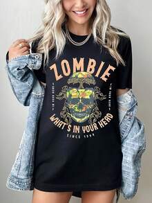 Summer Tops Shop Retro Music T-Shirts, Rock Band T-Shirts, Lyric T-Shirts, And Colorful Comfortable T-Shirts. Loose And Comfortable Summer Clothing - Back - View 1