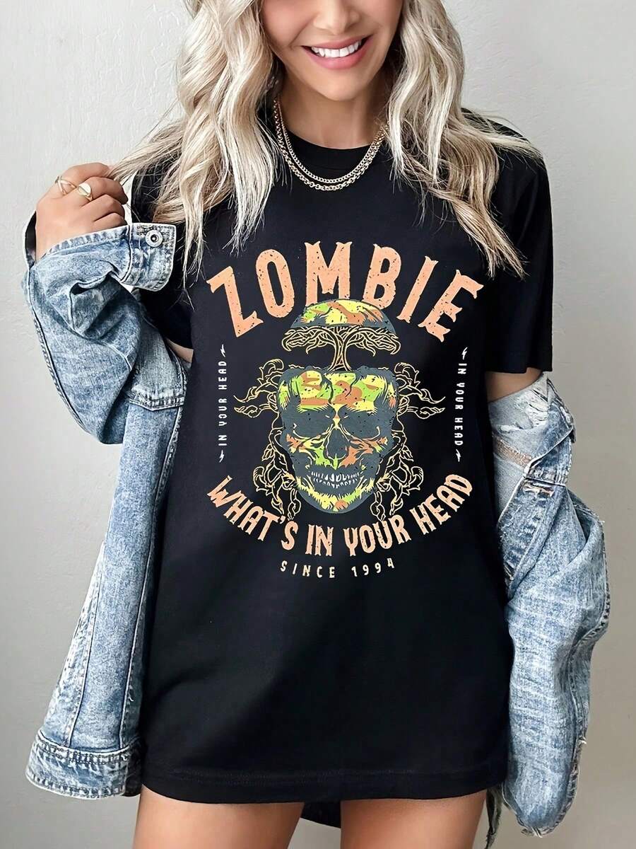 Summer Tops Shop Retro Music T-Shirts, Rock Band T-Shirts, Lyric T-Shirts, And Colorful Comfortable T-Shirts. Loose And Comfortable Summer Clothing - Back - View 1