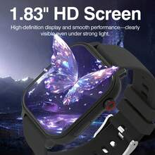 1.83" Full Touch Screen Smart Watch, With Message, Call, Sleep Monitoring, Pedometer, Notification Alert, Compatible With Android Phones, Fitness Tracker Smart Bracelet, Suitable Gift For Women And Men, Birthday Gift - View 6