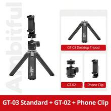 Ambitful GT-03 Desktop Mini Tripod With GT-02 Ball Head And Phone Clip, Portable Desktop Tripod Stand Suitable For Camera, Smartphone, Live Streaming, Etc. - View 10