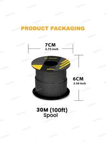 Cordón paracord 100% nailon, 2mm, 30m, tipo I de un solo hilo, cuerda para tienda de campaña, apto para camping, pulseras y talla grande - Multicolor - Ver 7