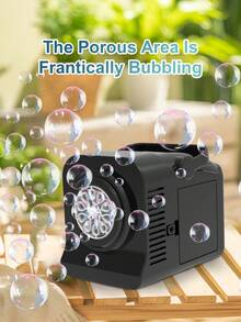 Fully Automatic Bubble Machine - A Portable Bubble Machine With A Handle, Capable Of Producing Over 10,000 Bubbles Per Minute. An Automatic Leak-Proof Children's Bubble Blower, Rechargeable, Perfect For Parties And Weddings. (Without Batteries And Without Bubbles) - Multicolor - View 4