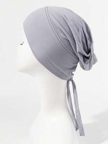 Awegeo Soft Stretchy Tie Back Turban Headwrap For Women, Middle Eastern Style Muslim Hijab Cap, Elastic Chemo Headwear Sleep Cap For Hair Care - Multicolor - View 10