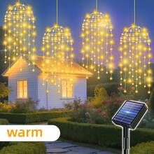 Charming Hanging Jellyfish Solar Decorative Lights, 8 Modes With Automatic Sensor, Includes Hook, Suitable For Trees, Porches, Camping And Holiday Gifts - Jellyfish - View 7