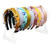 1pc Multi-Layer Transparent Acrylic Hair Accessory Organizer Rack, Can Hold Hair Clips, Scrunchies, Suitable For Women And Girls Desktop - Clear - View 8
