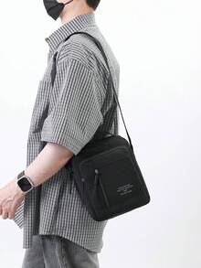極簡百搭男士新款通勤戶外休閒包,單肩斜背手提包 - 多色 - 查看 10