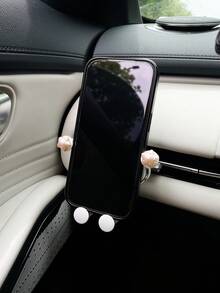 Heart-Shaped Car Phone Holder, Creative Car Air Vent Phone Navigation Bracket, Car Phone Mount, Auto Accessories - A - View 1