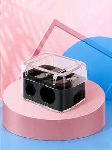 4pcs/3pcs/1pc Set (Buy 1 Pencil Sharpener Get 1 Random Color Tassel Bookmark) Multi-Color Makeup Pencil Sharpener, Suitable For Eyebrow Pencils, Eyeliner, Lip Liner, Lipstick And Other Cosmetics. Dual-Hole Sharpener With Dust Cover, Portable Pencil Sharpener Essential For School, Home And Office Use, High-Quality Gift For Back To School Season, Campus Classroom And Corporate Office - Sets - View 4