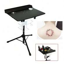 Stable Tatto Workbench Stand Mobile Tattoo Workstation With Colorant Storage Box Black - Black - View 5