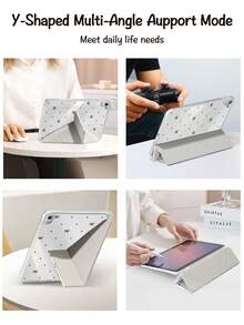 黑色圓點與蝴蝶結女巫風Y型支撐翻蓋保護殼，相容於IPad A16、Air 8(M4)2026(11吋)/2026(13吋)、Pro 13 12.9 11、Air 11 13、Mini、Air 11吋、Kindle(第11代-2024年上市)、Kindle Paperwhite 第12代 2024 - 彩色 - 查看 5