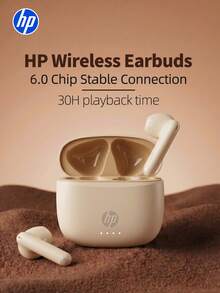 HP-H10J Wireless Earbuds With Charging Case, Bluetooth 5.4, IPX4 Waterproof, 30 Hours Playtime, Built-In Microphone, Ideal Holiday Gift - View 6