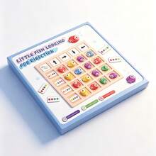 Đồ chơi gỗ Montessori cho trẻ em, rèn luyện tư duy logic, nhận thức phương hướng, nhận biết màu sắc, trò chơi chiến thuật giáo dục trên bàn cờ. - Nhiều màu - Xem 9