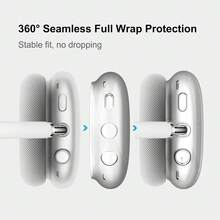 Casing Pelindung TPU Transparan yang Kompatibel dengan Headphone Max 2020/2024/2026 - Purple - View 9