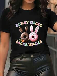 Women T-Shirts - Black - View 1