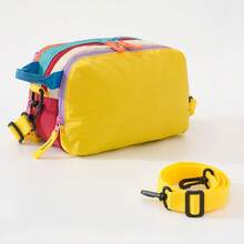 Tas Perlengkapan Mandi Multi-Layer Warna-warni, Tas Bahu Mini Wanita Kasual Warna-warni dengan Tali Bahu yang Dapat Diatur, Portabel & Kapasitas Besar, Untuk Piknik, Aktivitas Luar Ruangan, Sehari-hari, Perjalanan, Banyak Kompartemen untuk Penyimpanan yang Terorganisir dan Praktis, Unisex, Kembali ke Sekolah - MultiWarna - View 13