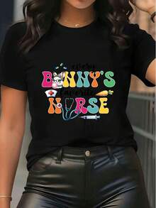 Women T-Shirts - Black - View 6