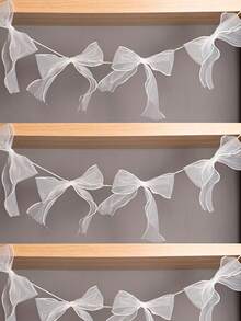 12pcs Bow Shaped Ribbon Decorations For Birthday Party, Valentine's Day, Wedding, Party Backdrop DIY Christmas Decorations Home Christmas Gifts Christmas Decor - Multicolor - View 10