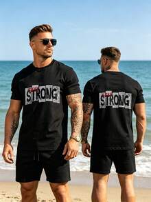 All Match 100% Cotton Tee Suitable For Outdoor Hiking Camping Travel Use - Black - View 3