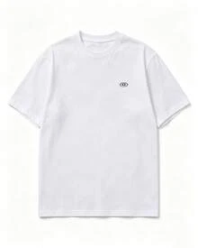 Camiseta suelta de algodón - Blanco - Ver 2