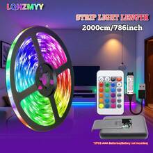 5V Indoor LED Light Strip, Length 3.28ft To 131.23ft, Multiple Specifications Cuttable, RGB Color Changing LED Light Strip With 24-Key Remote Control, Easy Adhesive Suitable For Room, Home, Kitchen, Cabinet Decoration, Party And Other Occasions - Multicolor - View 12