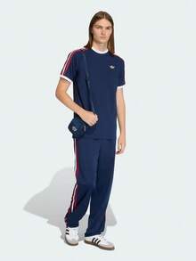 Adidas Originals 男款 ORIGINALS T-SHIRT 經典純棉三條紋運動短袖T恤 KC8636 - 深靛藍 - 查看 6